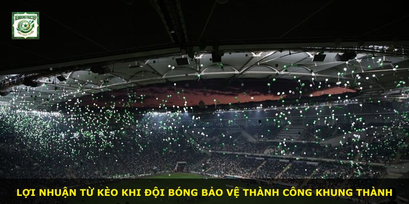 Lợi nhuận từ kèo khi đội bóng bảo vệ thành công khung thành