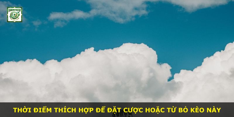 Thời điểm thích hợp để đặt cược hoặc từ bỏ kèo này