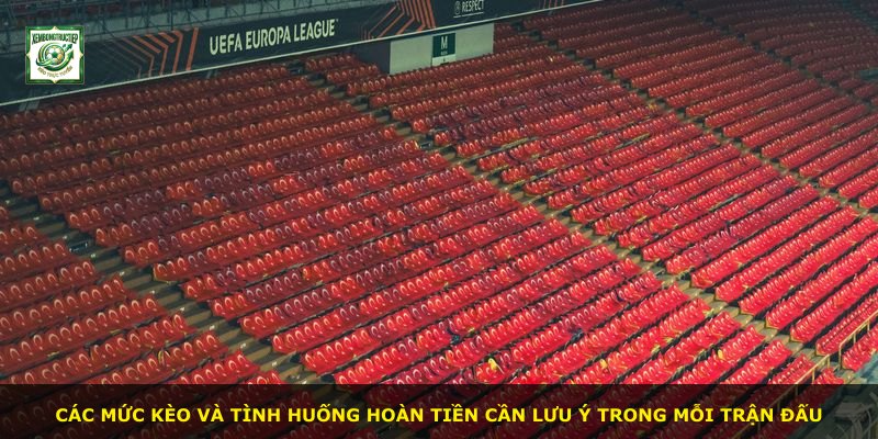 Các mức kèo và tình huống hoàn tiền cần lưu ý trong mỗi trận đấu