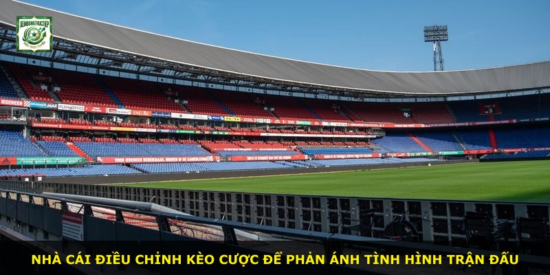 Nhà cái điều chỉnh kèo cược để phản ánh tình hình trận đấu