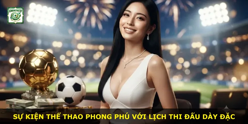 Sự kiện thể thao phong phú với lịch thi đấu dày đặc