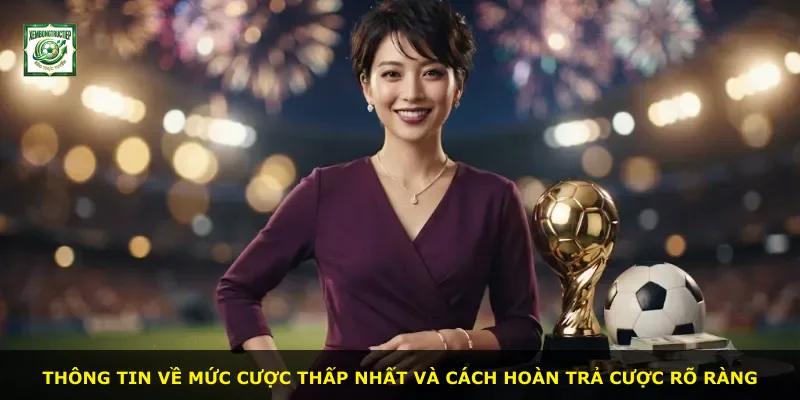 Thông tin về mức cược thấp nhất và cách hoàn trả cược rõ ràng
