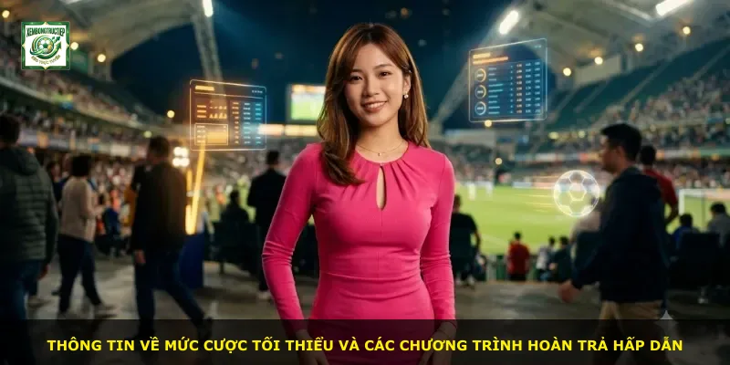 Thông tin về mức cược tối thiểu và các chương trình hoàn trả hấp dẫn